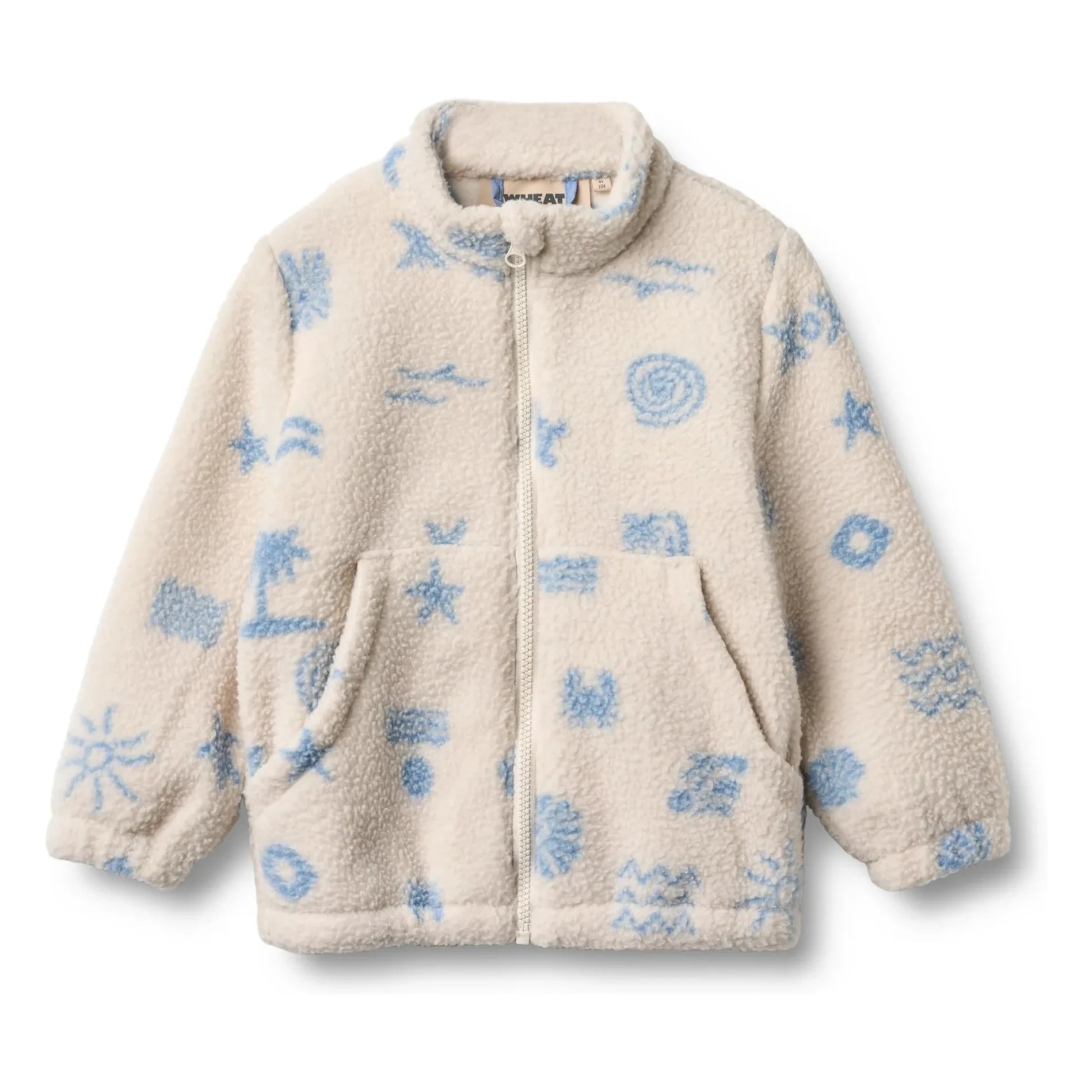 Wheat - Chaqueta Sherpa de fibra reciclada Helge Beach | Crudo