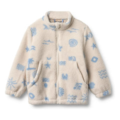 Wheat - Chaqueta Sherpa de fibra reciclada Helge Beach | Crudo