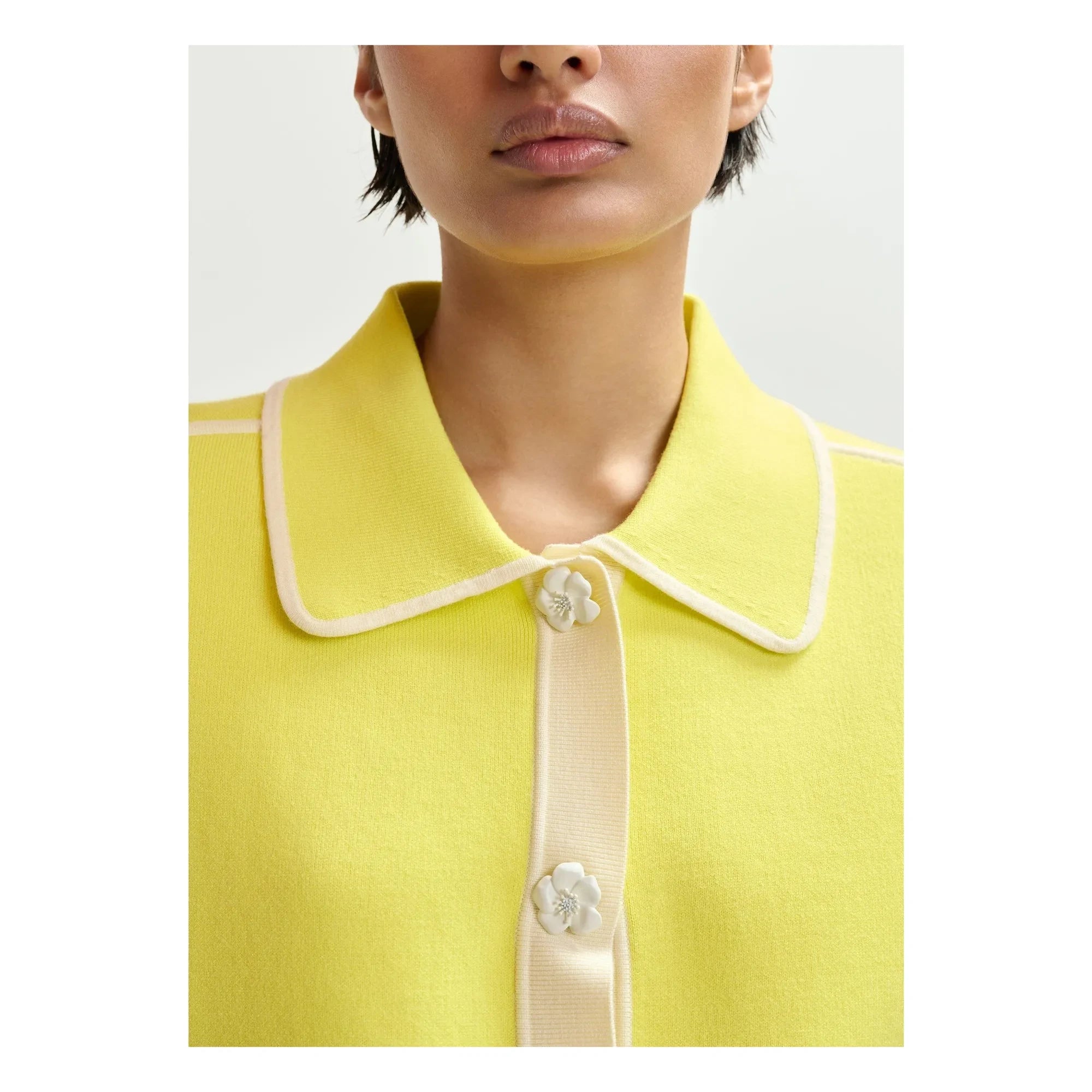 Essentiel Antwerp - Cárdigan Jugly | Amarillo limón