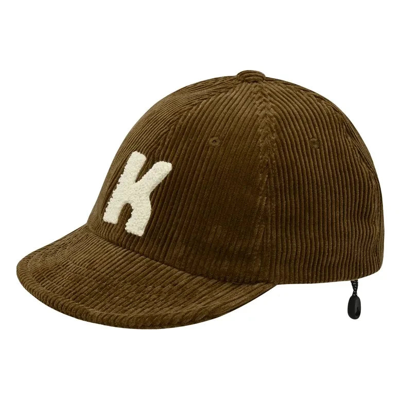 Kappy - Kadife Logo Şapka | Kahverengi