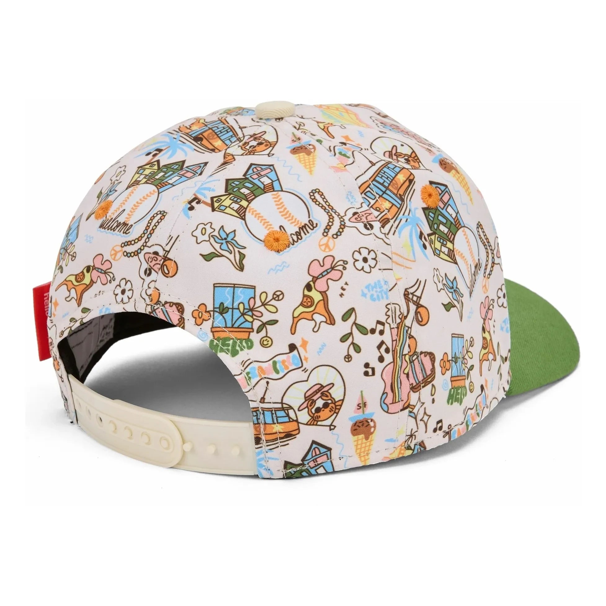 Hello Hossy - Gorra con Visera Curva San Francisco Fibras Recicladas | Verde
