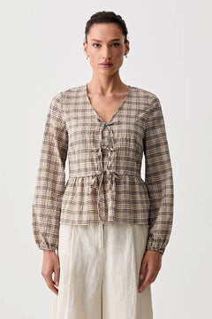 Blusa de mujer Marc O'Polo con volantes, de algodón