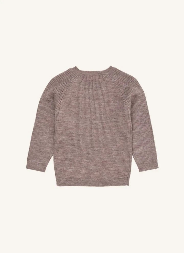 Copenhagen Colors - Jersey clásico de lana merina | Taupe Brown