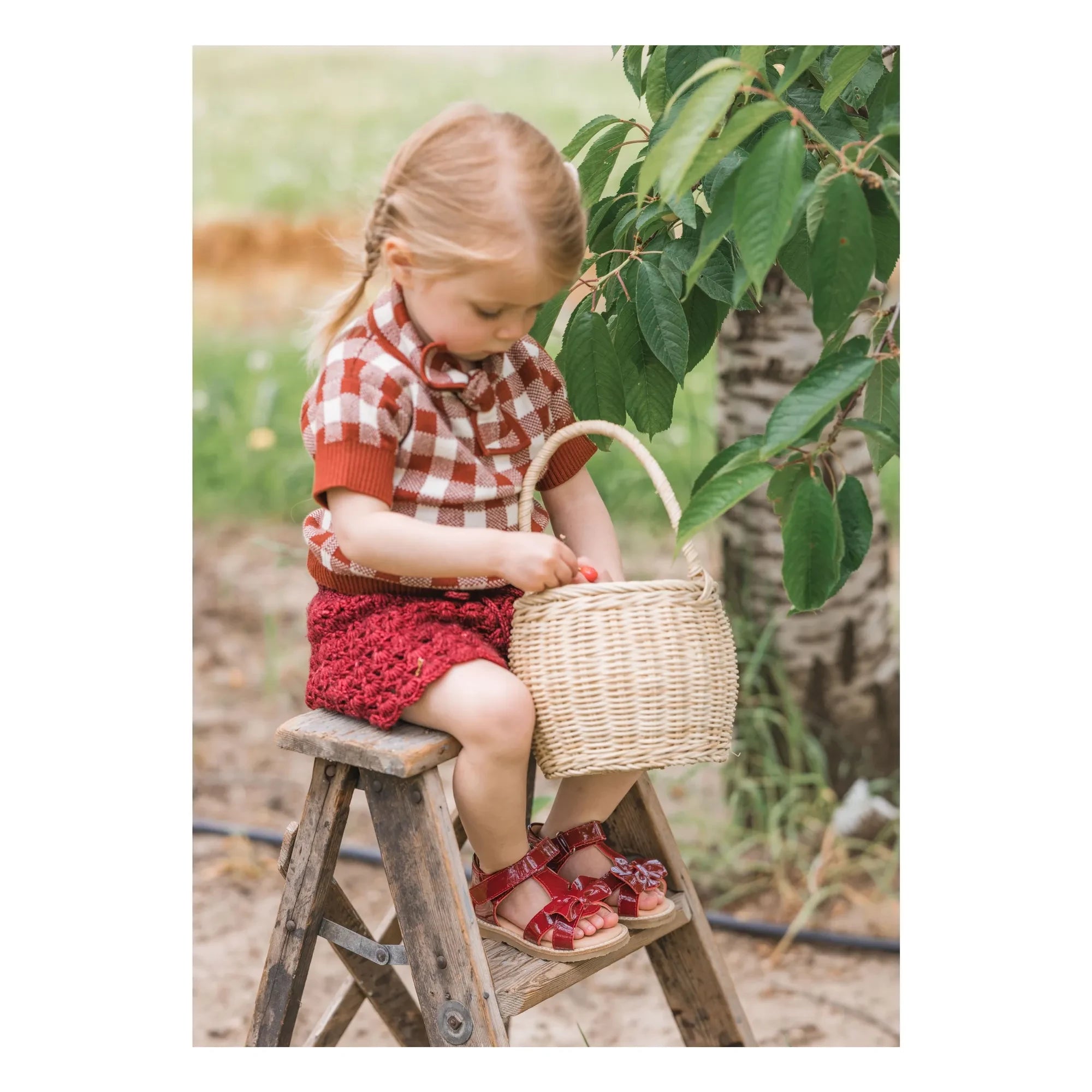 Petit Nord - Sandalia Gry | Rojo cereza
