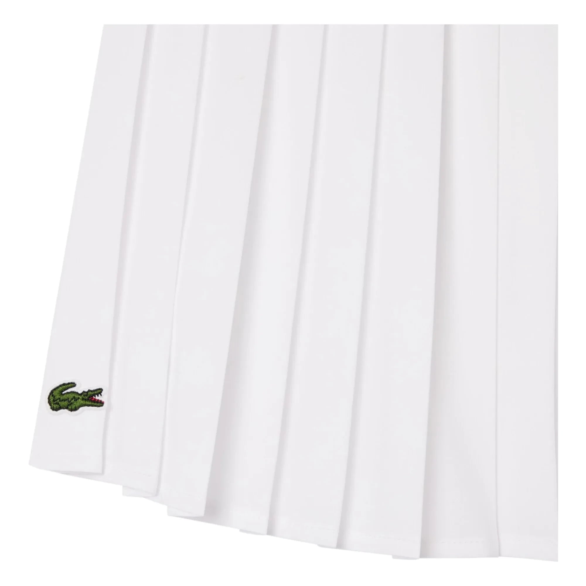 Lacoste - Falda plisada de fibra reciclada | Blanco