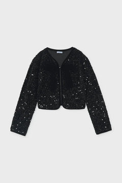 Chaqueta de terciopelo para niña Mayoral