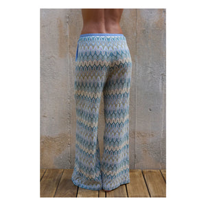 Baie Brune - Pantalones de punto Maud | Azul