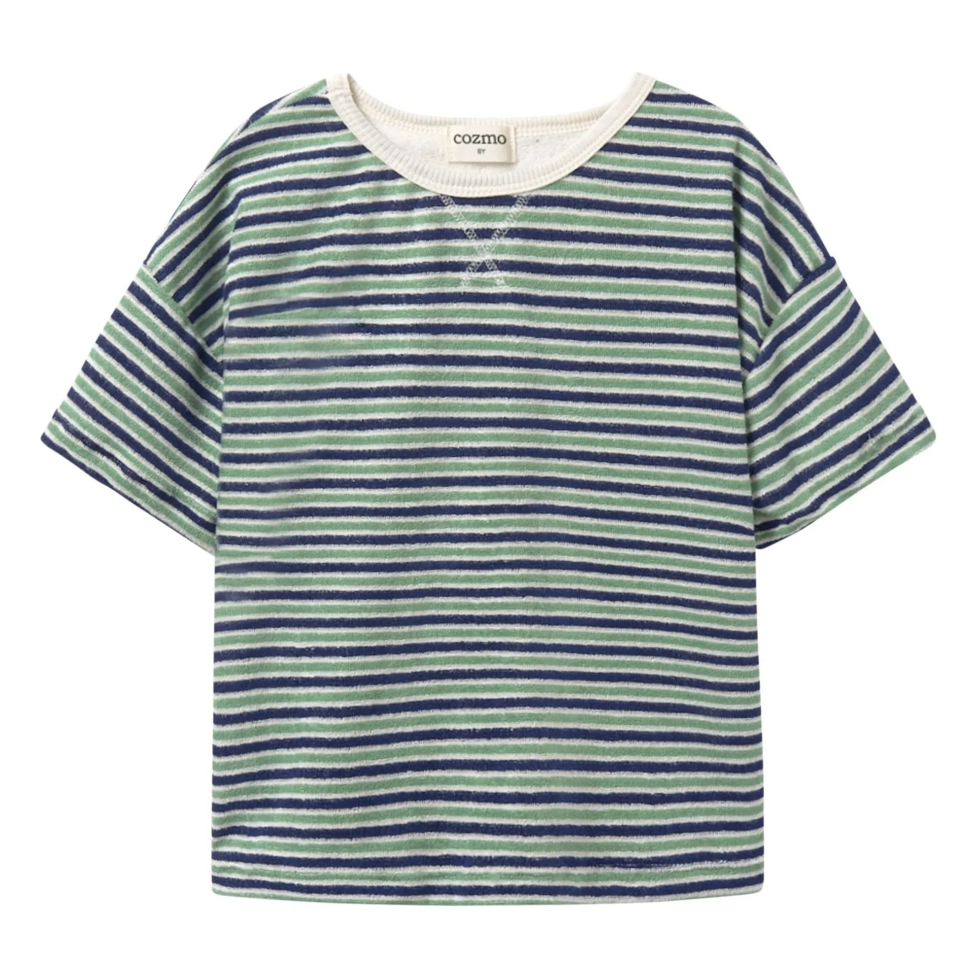 Cozmo - Camiseta Enea de Rayas | Azul marino