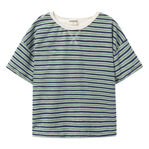 Cozmo - Camiseta Enea de Rayas | Azul marino