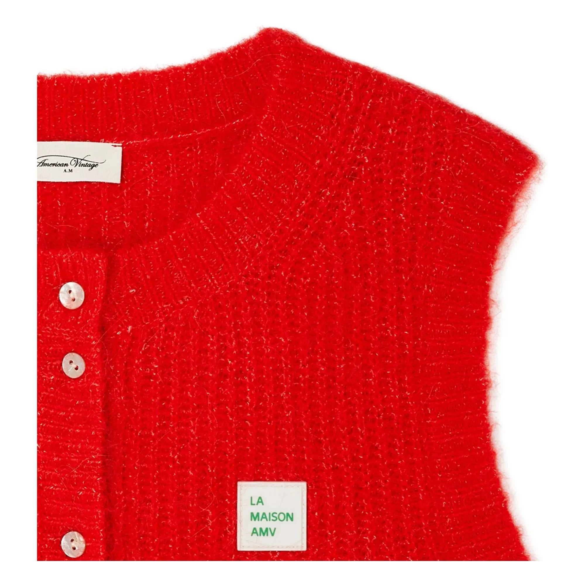 American Vintage - Cárdigan East Laine | Rojo
