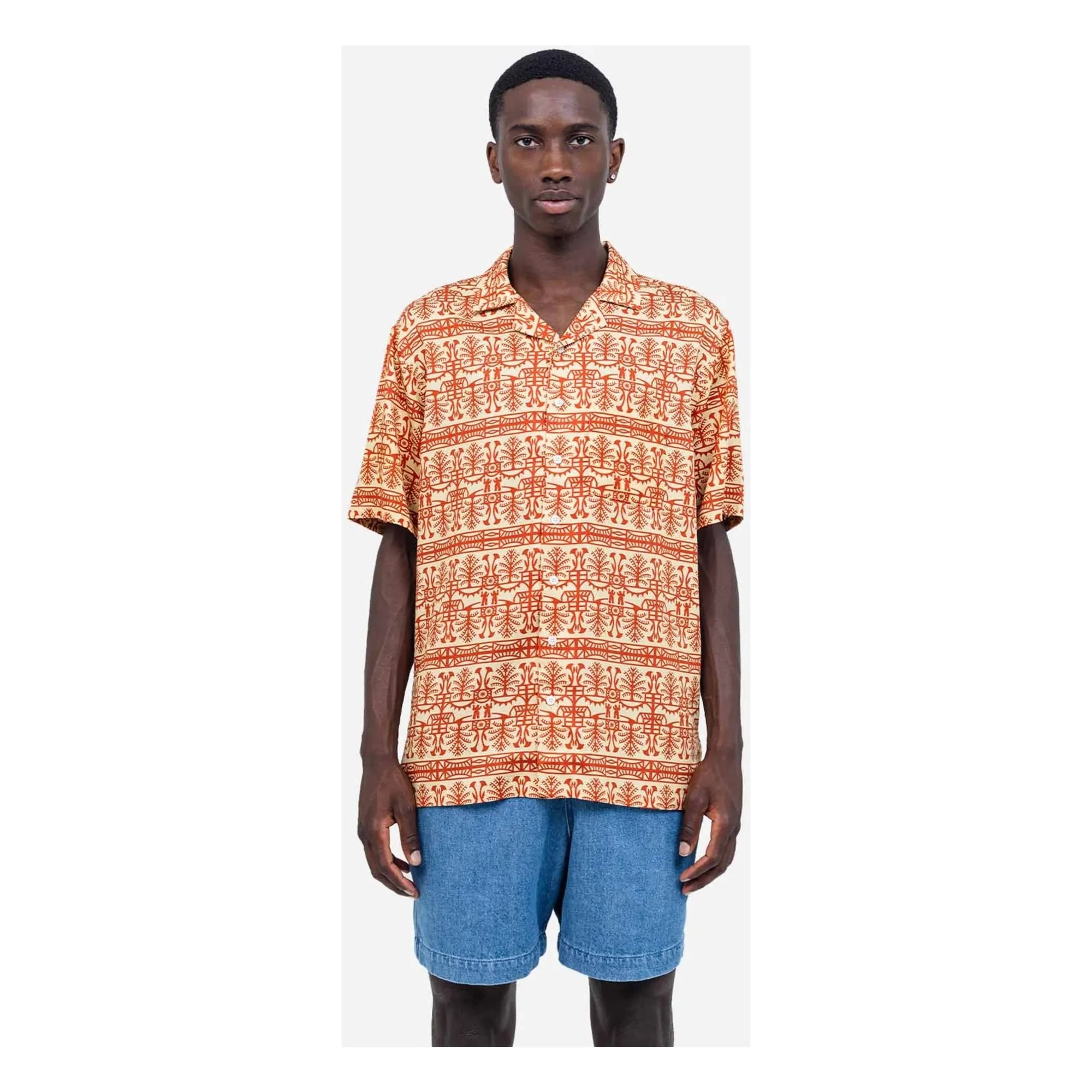 Olow - Camisa Aloha Bumba | Naranja