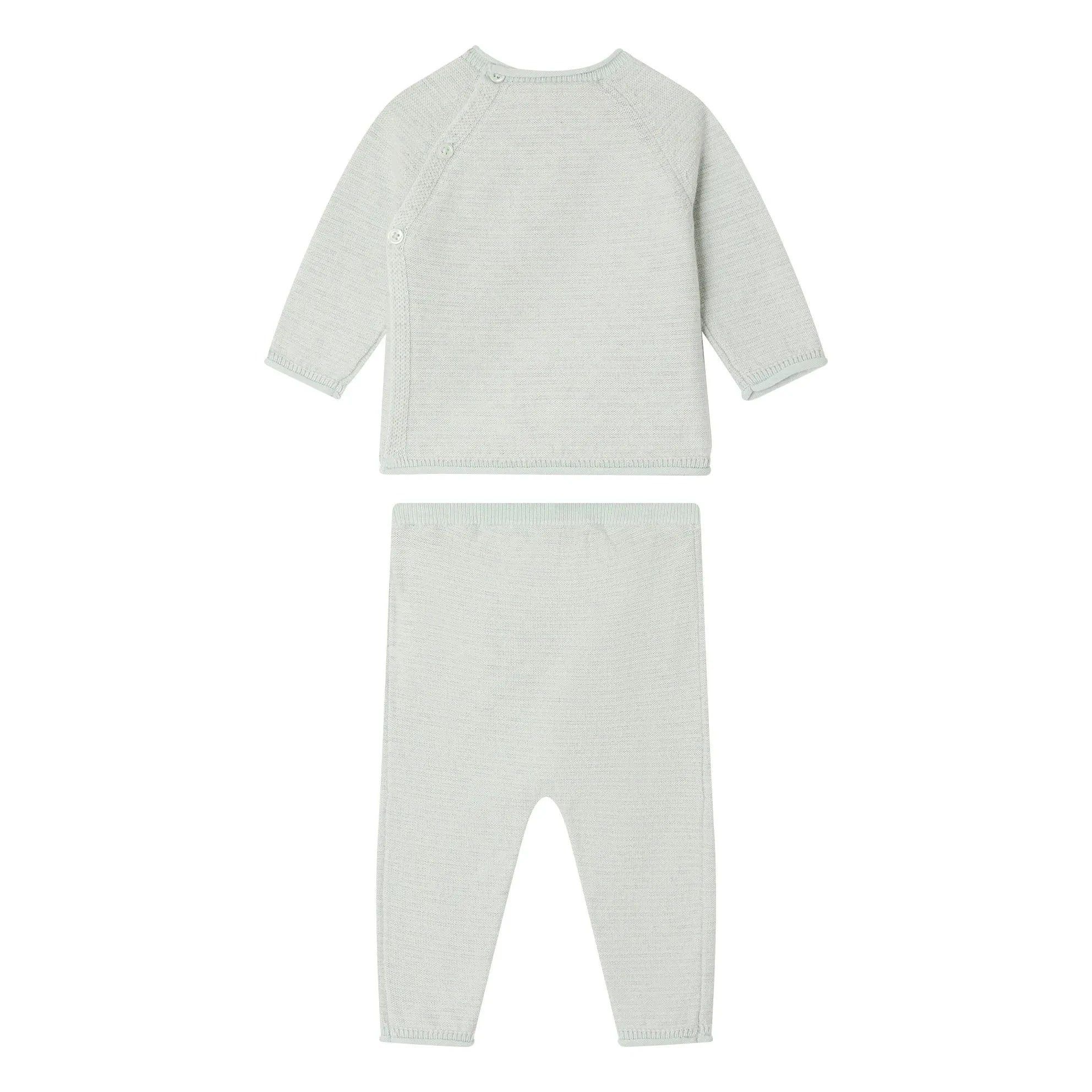 Bonpoint - Conjunto de camiseta y leggings Loan de algodón orgánico | Gris