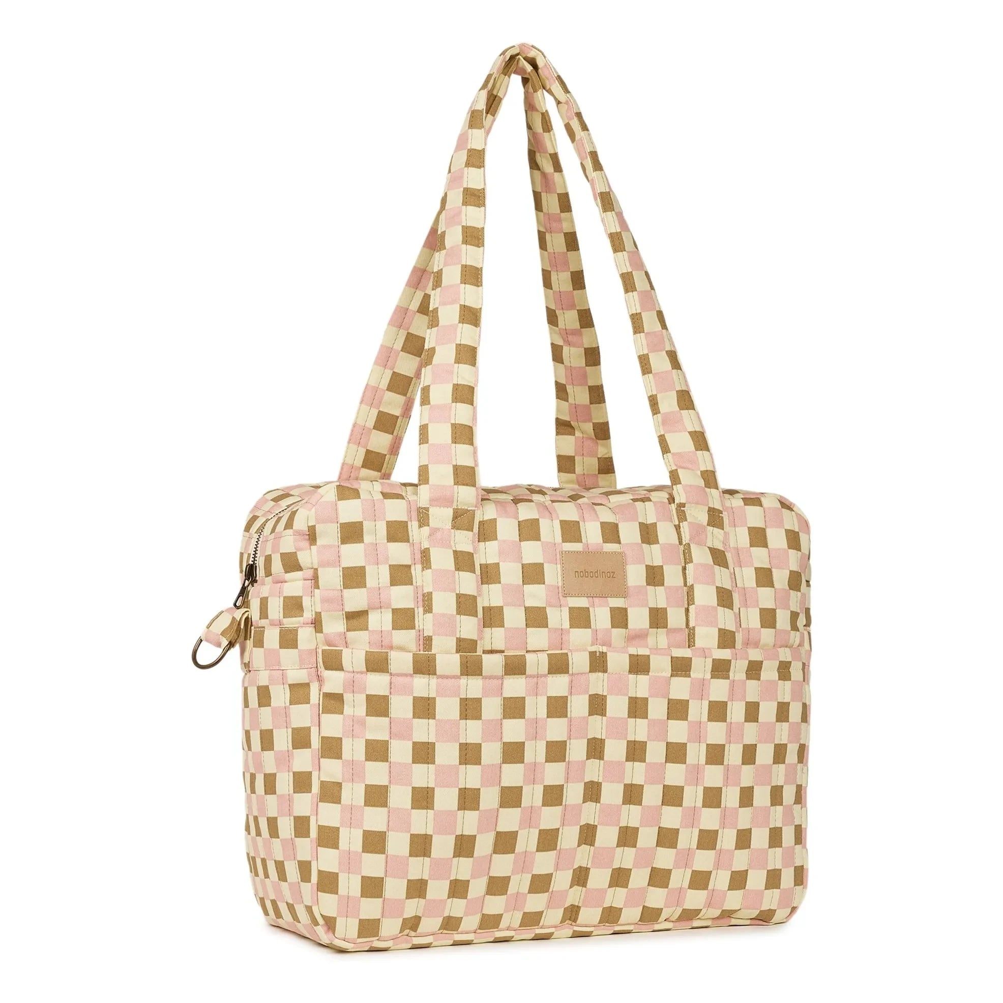 Nobodinoz - Bolso de maternidad Hyde Park Mosaic | Rosa