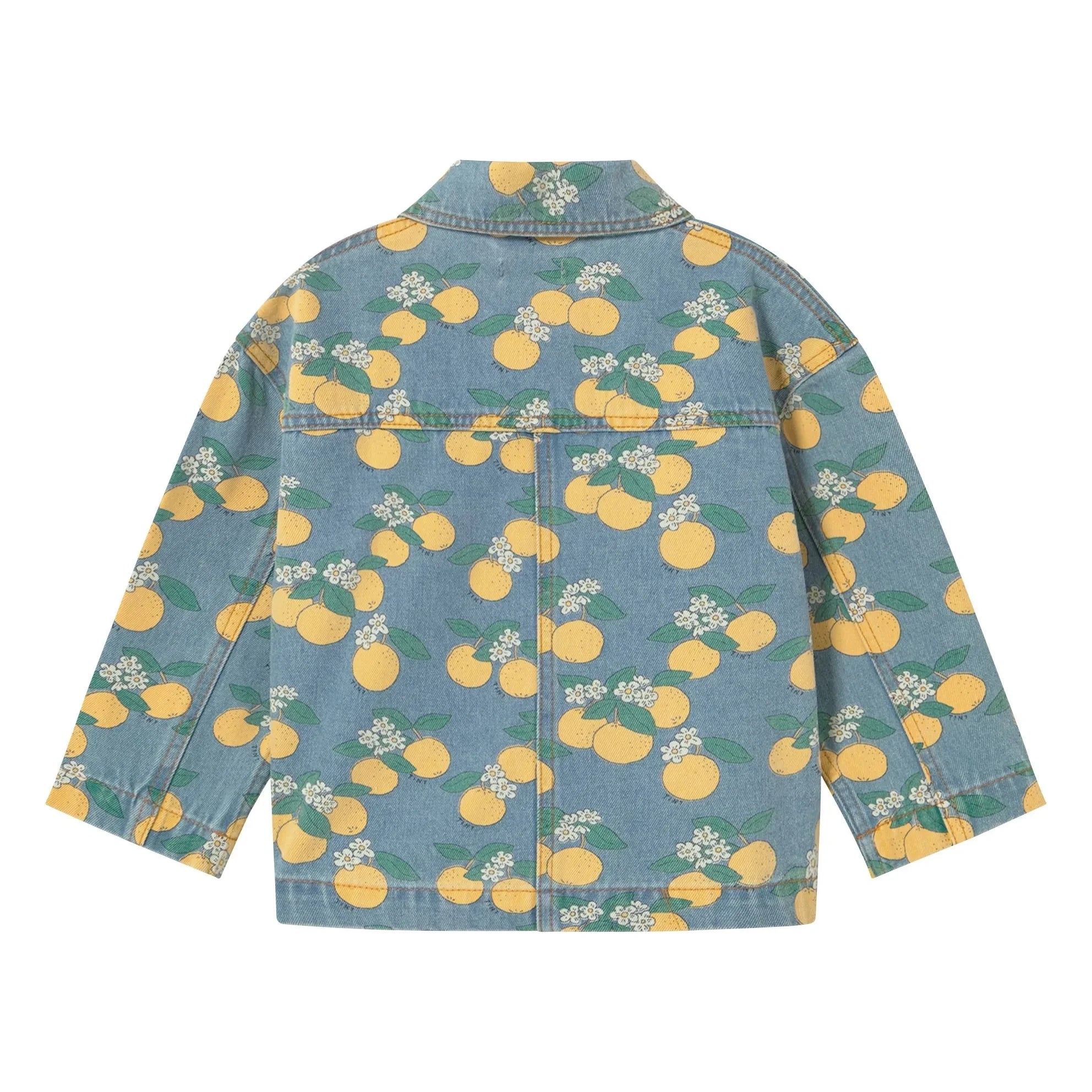 Tinycottons - Chaqueta vaquera naranja | Azul