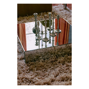 HKliving - Candelabro tallado | Plateado