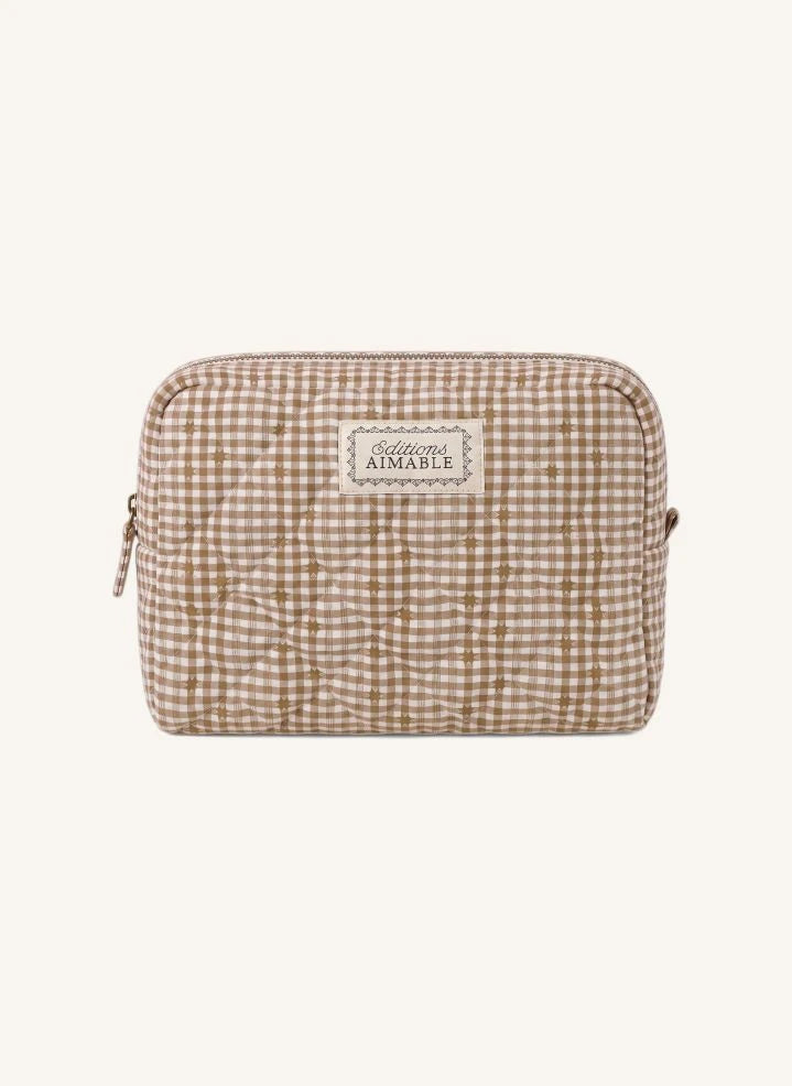 Editions Aimable - Bolsa de cosméticos Toscana | Noisette Vichy Algodón