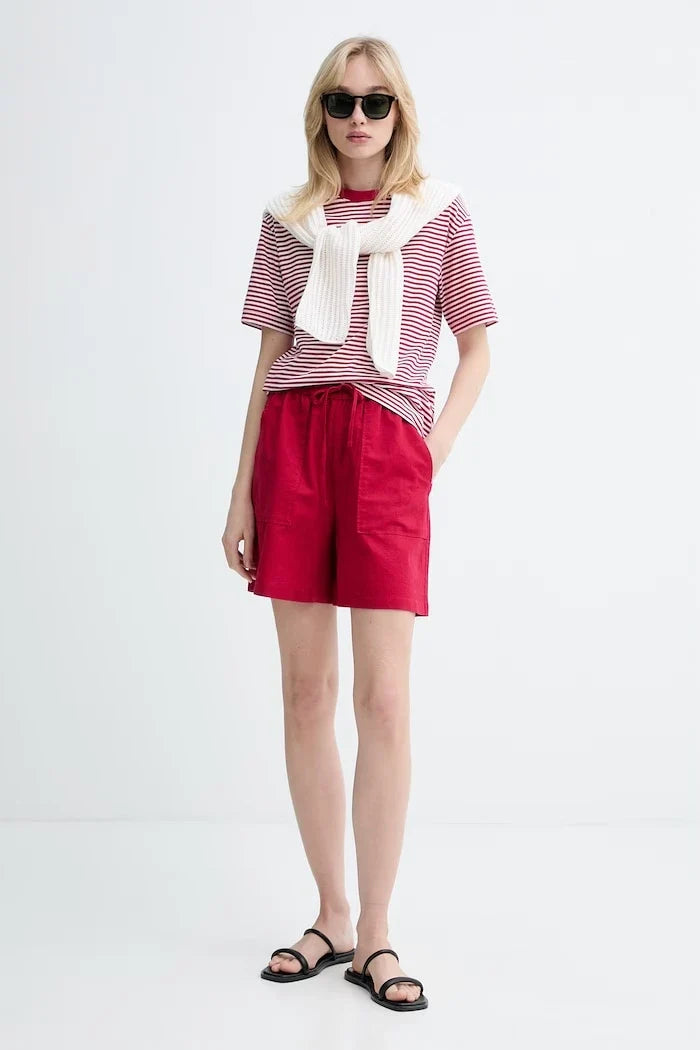 Marc O'Polo Mujer, Pantalones Cortos, Lino