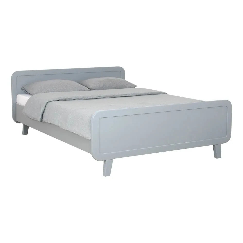 Laurette - Cama Redonda 140x200cm - Gris Claro | Gris