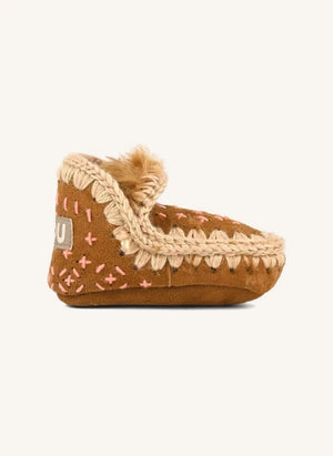Mou - Eskimo Sashiko Botas | Cognac