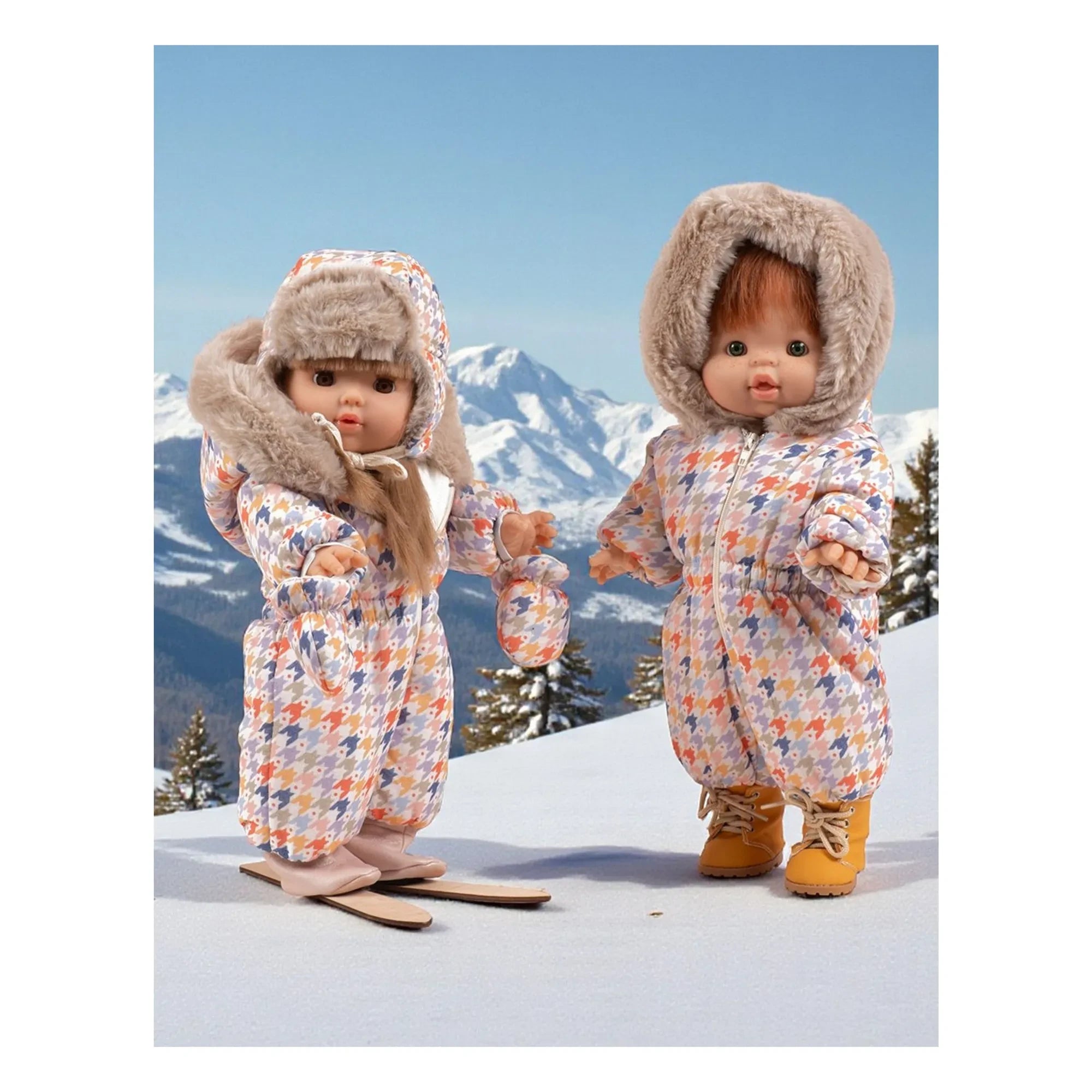 Minikane - Vestidor de muñecas - Gorro y guantes Slalom