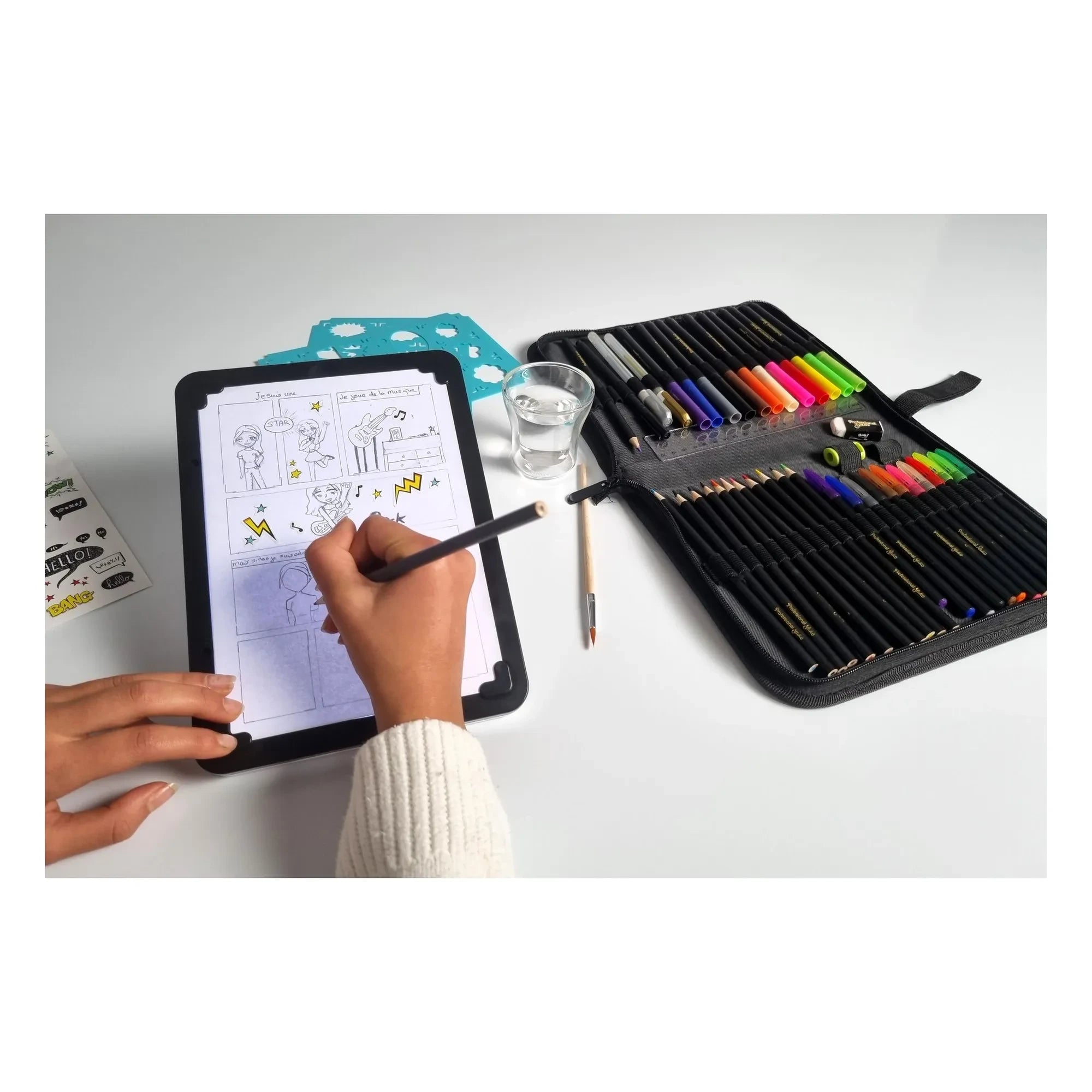 Buki - Tableta de dibujo luminosa 3 en 1