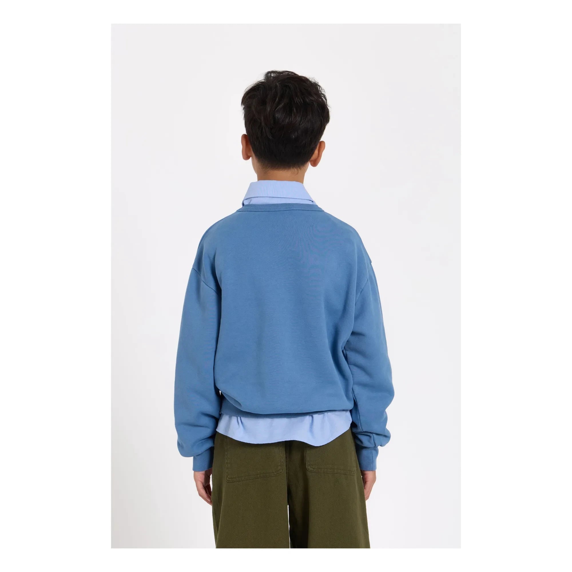 Smallable Kid - Sudadera Arlo de algodón orgánico | Azul