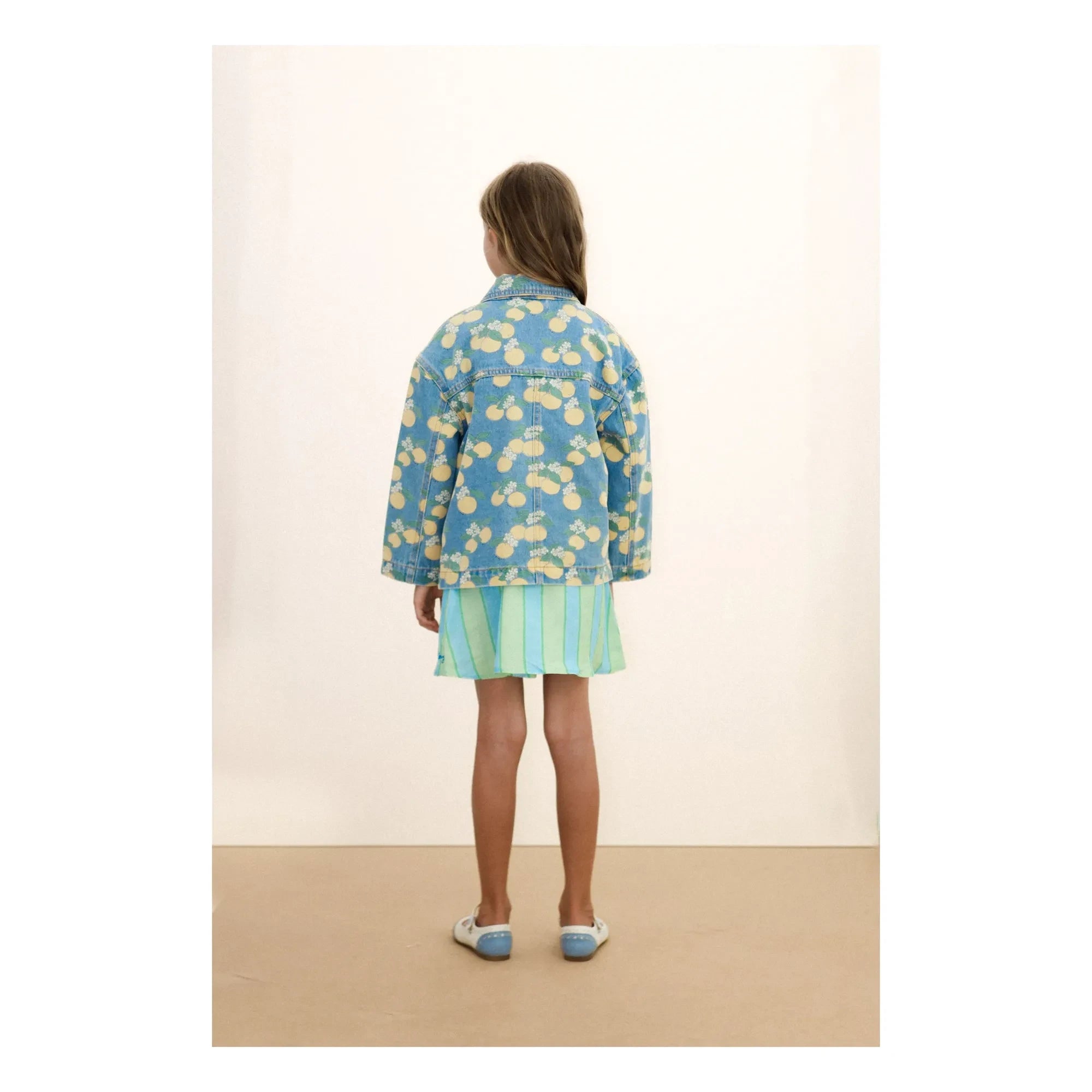 Tinycottons - Chaqueta vaquera naranja | Azul