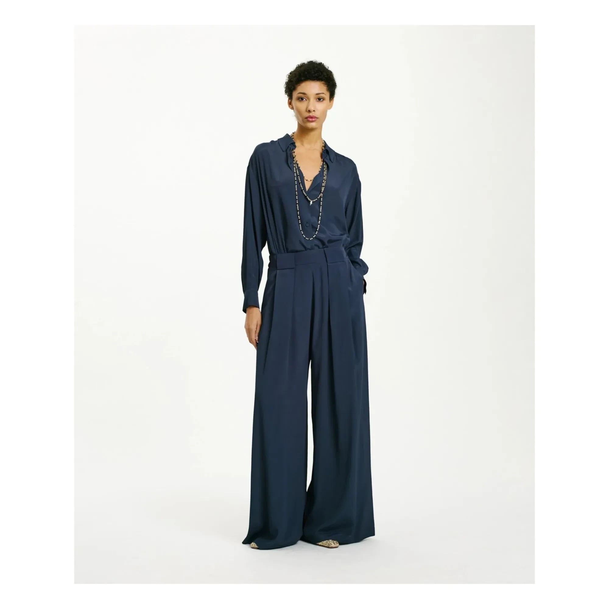 Momoni - Pantalones Aspen | Azul noche