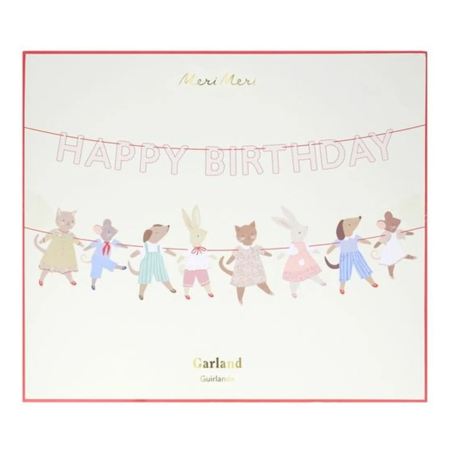 Meri Meri - Guirnalda de cumpleaños de animales amigos