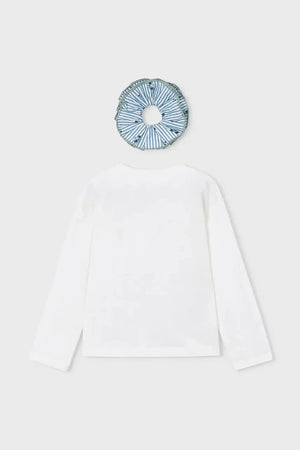 Blusa de manga larga de algodón para niños Mayoral