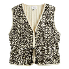 Emile et Ida - Chaleco sin mangas Bennet leopardo | Negro