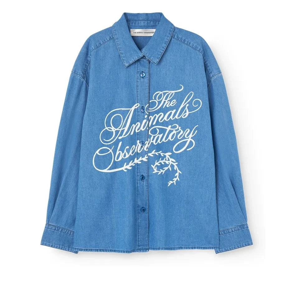The Animals Observatory - Wolf Denim Shirt | Blue