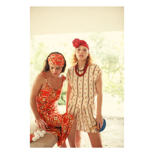 Sisters Department - Blusa sin mangas con estampado floral | Crudo