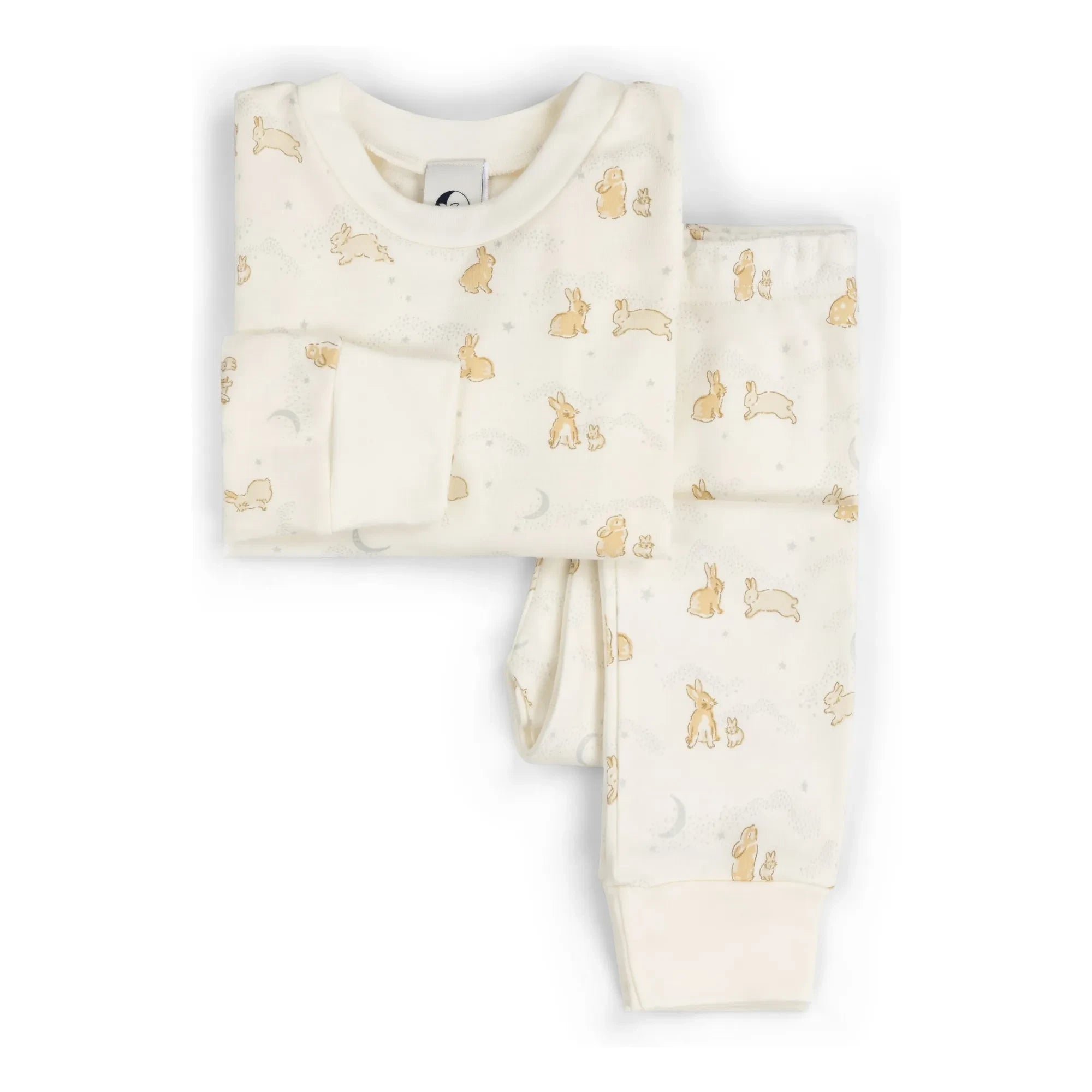 Sleepy Doe - Pijama de conejo de algodón orgánico | Crudo