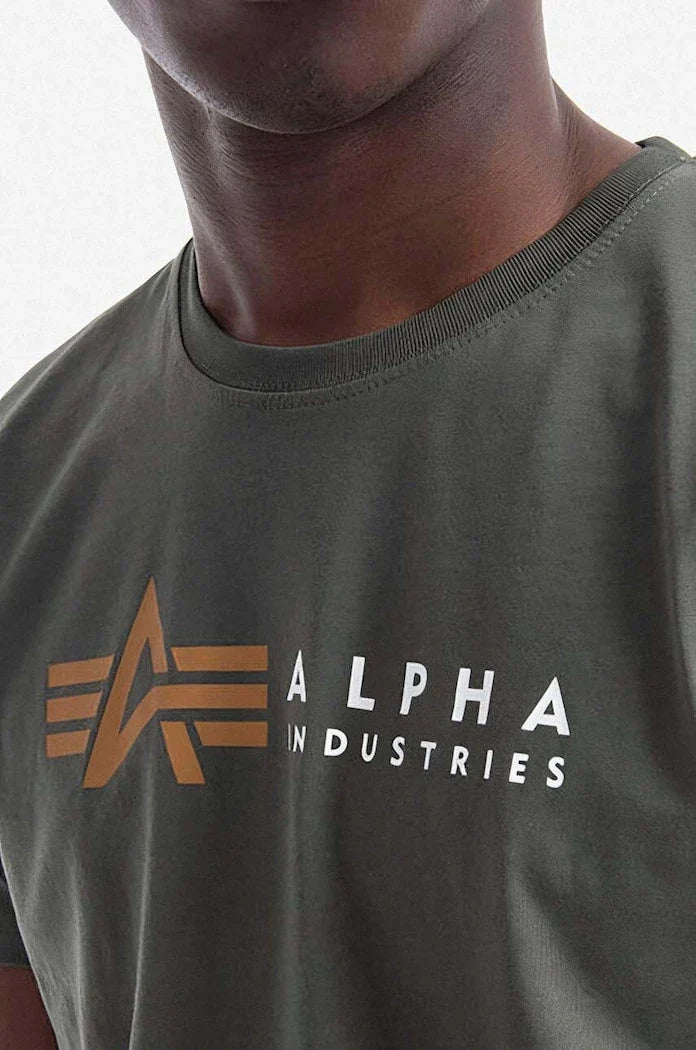 Camiseta de algodón con etiqueta de Alpha Industries