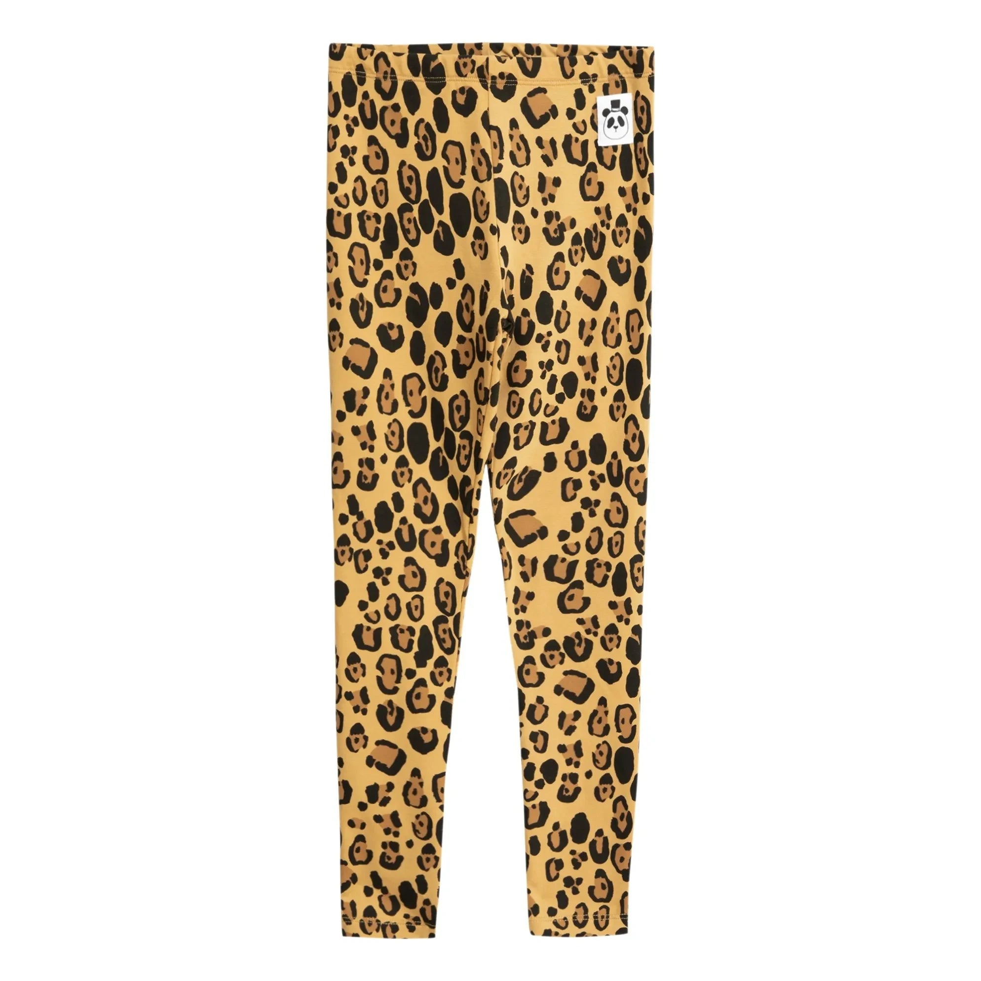 Mini Rodini - Leggings básicos de lyocell con estampado de leopardo | Beige
