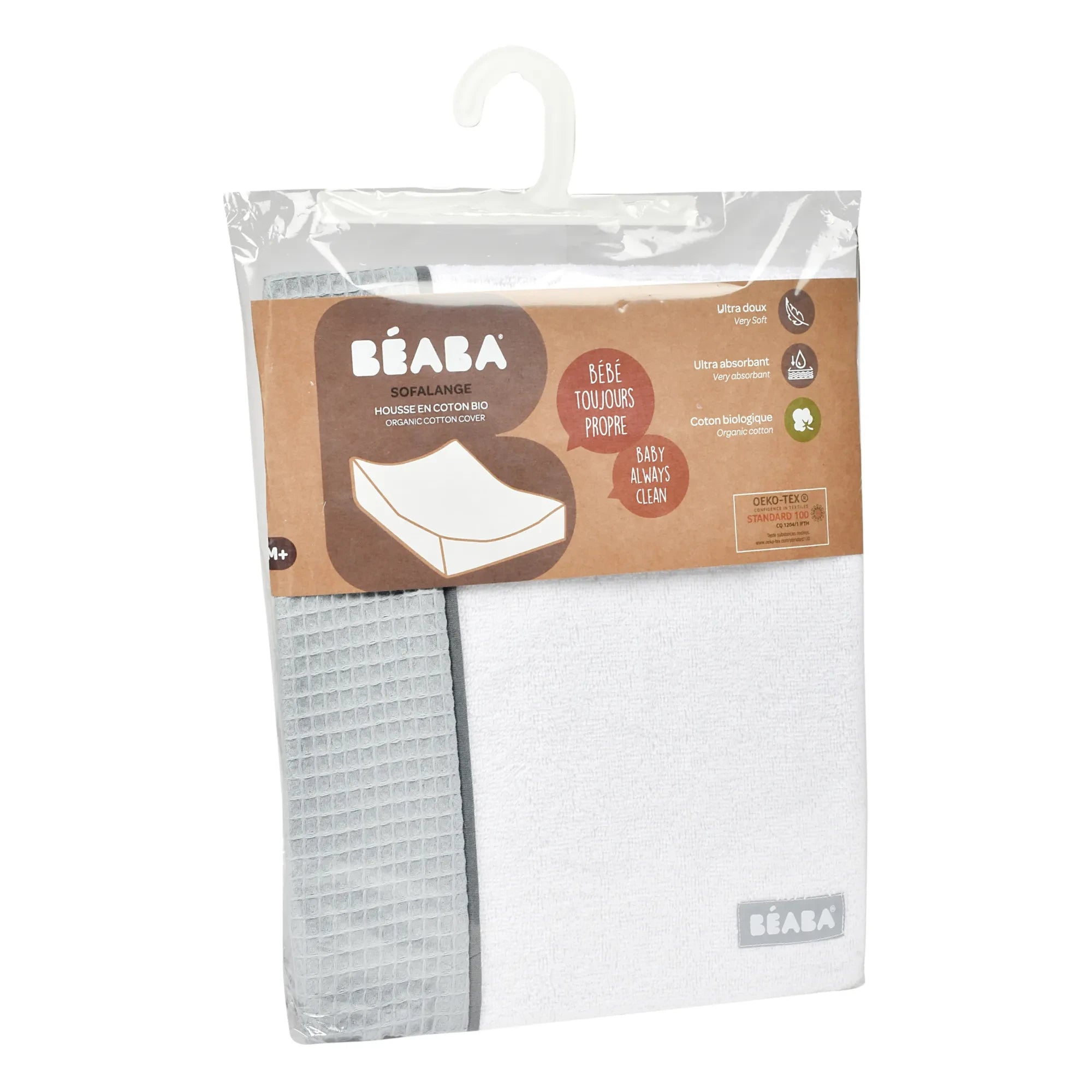 Béaba - Funda para colchón cambiador Sofalange | Gris claro