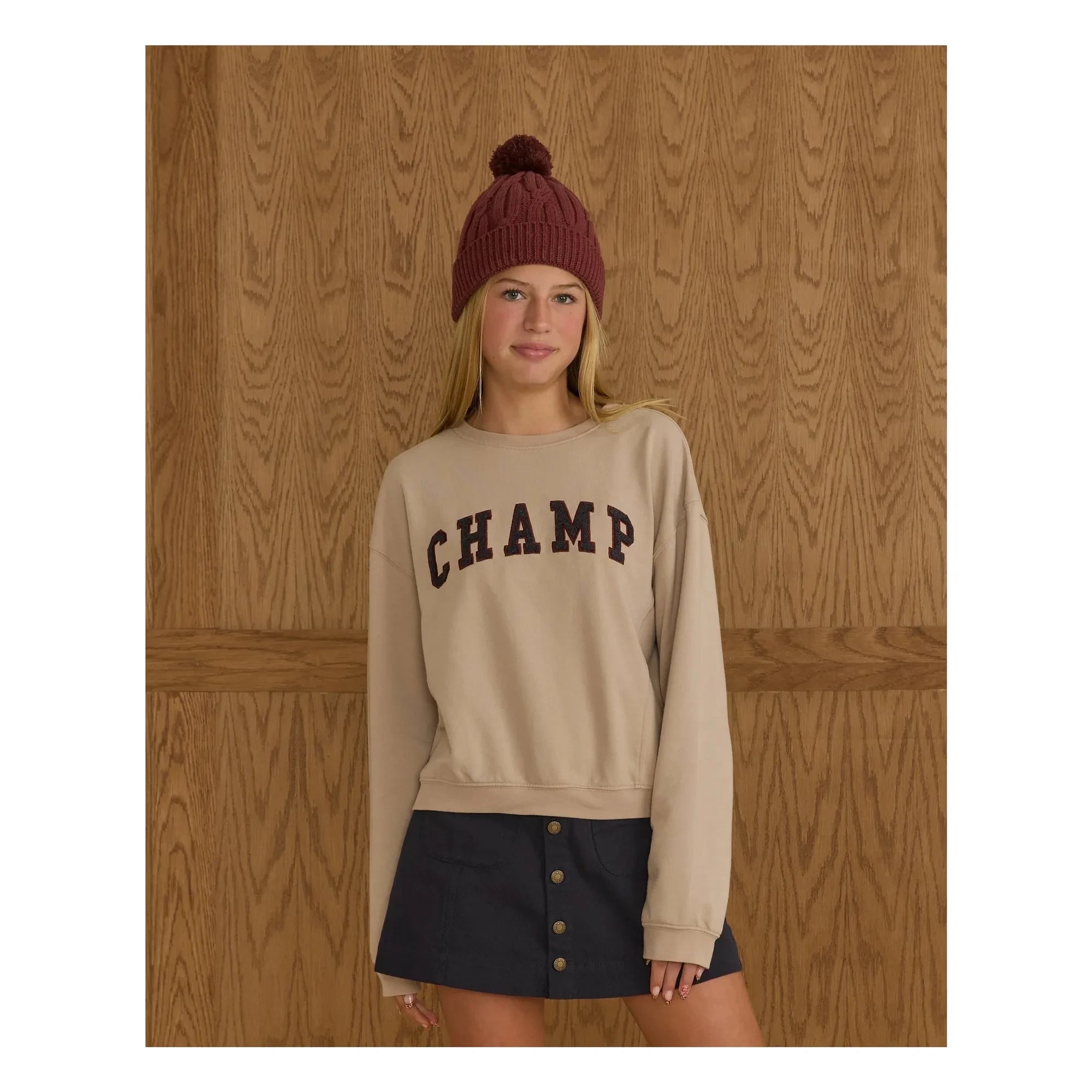 Rylee + Cru - Sudadera Champ | Stone