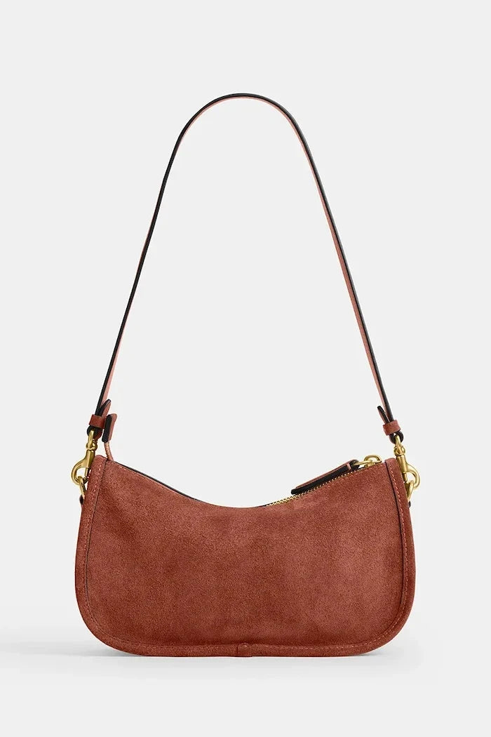 Bolso de piel Coach Suede Waverly para mujer