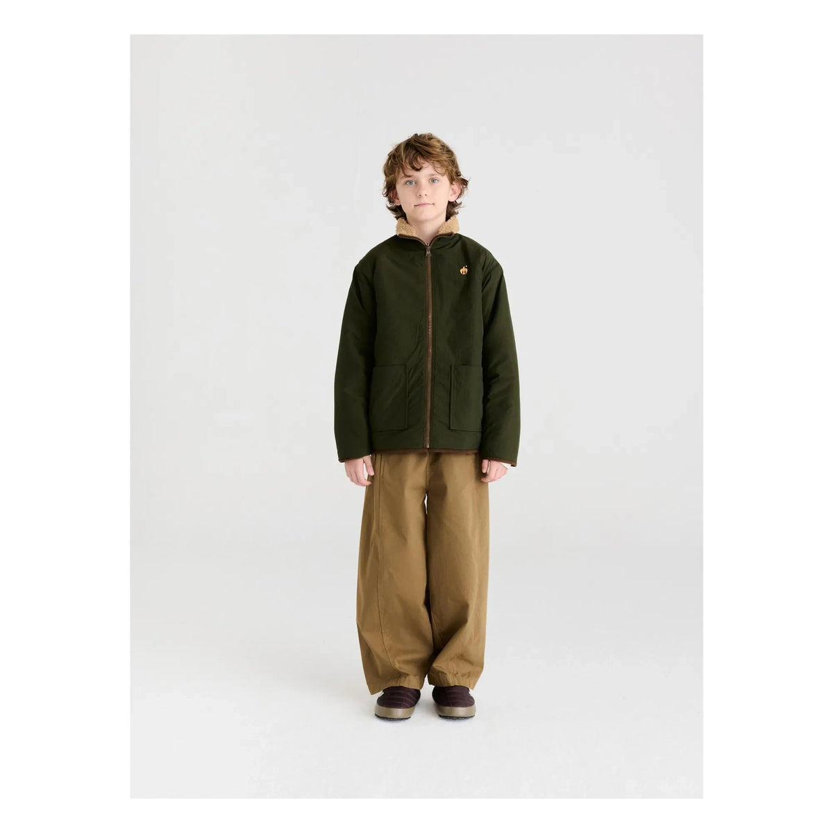 True Artist - Chaqueta Sherpa Reversible N°3 | Marrón