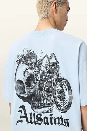 Camiseta de algodón AllSaints PANHEAD