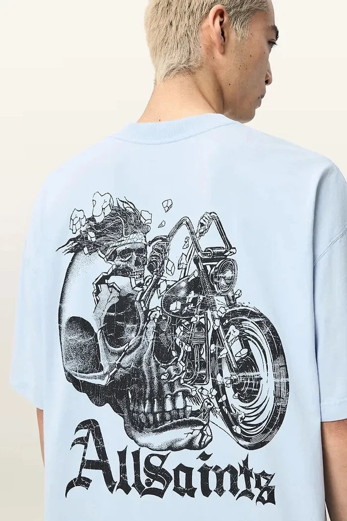 Camiseta de algodón AllSaints PANHEAD