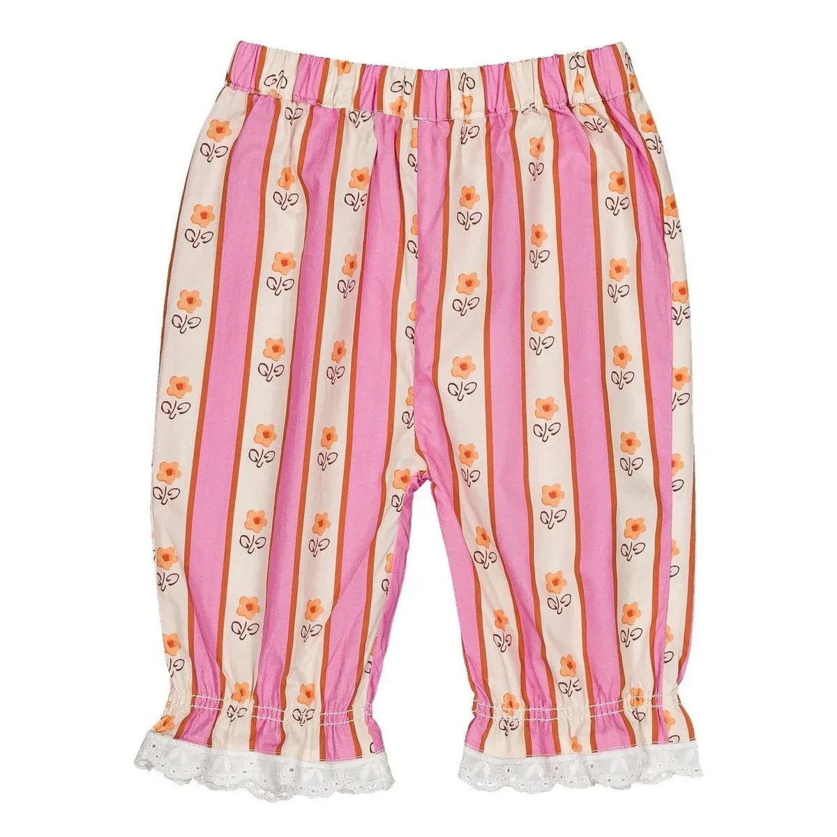 Hola Simone - Pantalón de rayas adorable | Rosa