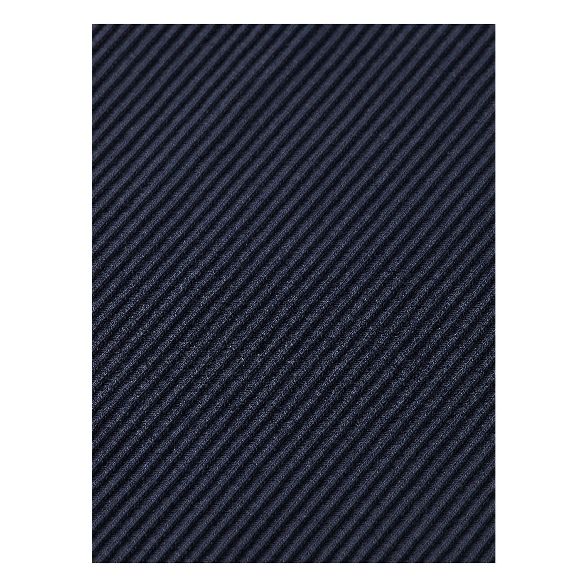 Scotch & Soda - Camiseta de Algodón Orgánico Acanalado de Manga Larga | Azul Marino