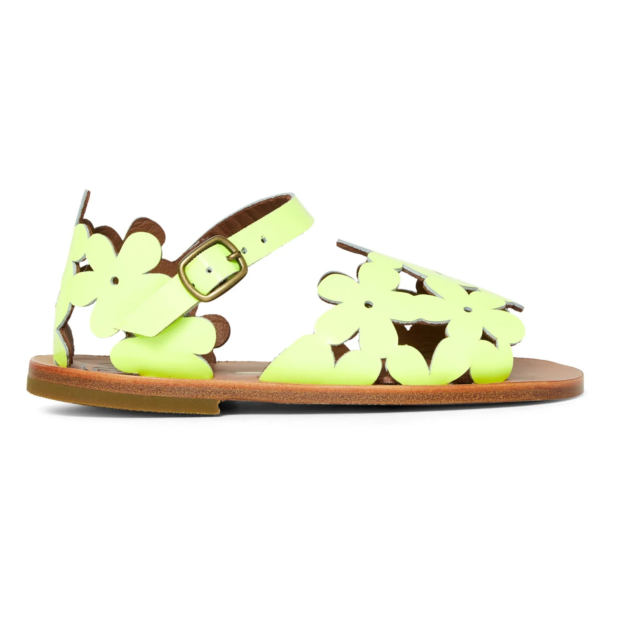 Pèpè - Sandalias Perforadas con Estampado Floral | Amarillo