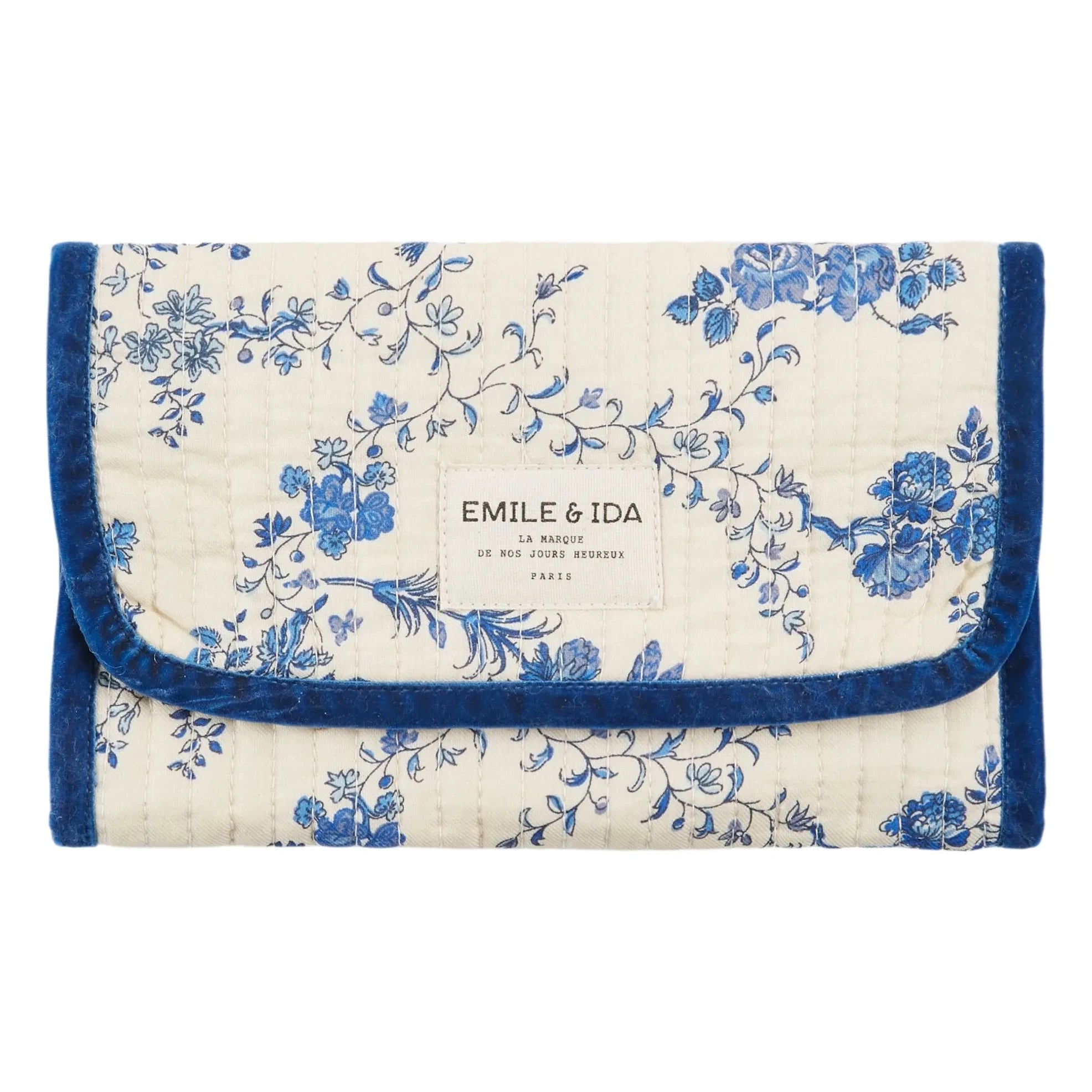Emile et Ida - Funda para brochas de maquillaje | Azul