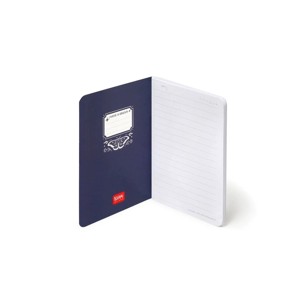 Legami - A6 Çizgili Sert Kapaklı Resimli Defter - Güve