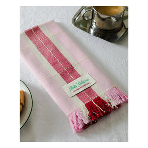 Tarta Gelatina - Servilletas de algodón orgánico - Juego de 2 | Rosa