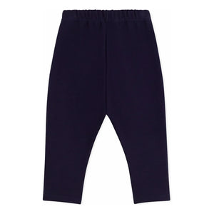 Petit Bateau - Pantalones de felpa de algodón orgánico | Azul noche
