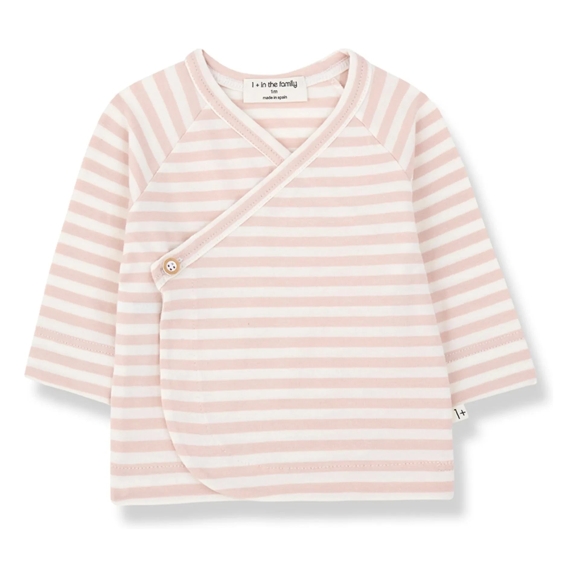 1+ in the family - Camiseta de rayas Idara | Beige rosa